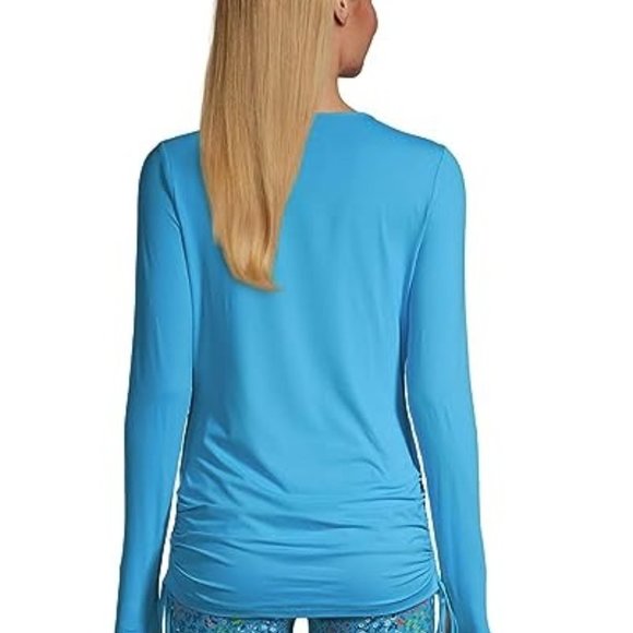 NWT Lands' End Women's Adjustable Swim Tee Tunic Rash Guard Size M $70 FLI167 - Picture 5 of 5